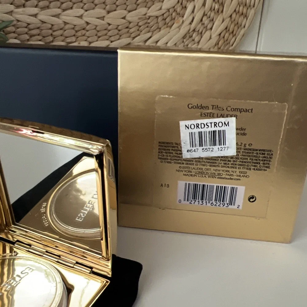 Estee Lauder Lucidity Pressed Powder Compact~GOLDEN TILES~ Nordstrom NIB